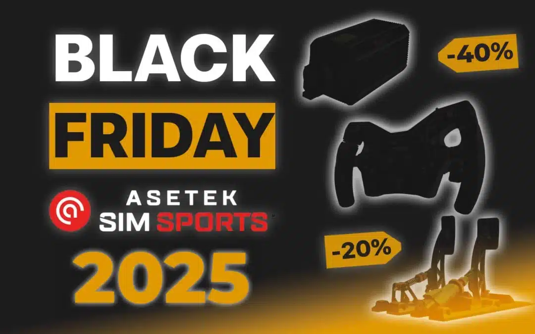 Black Friday Asetek Simsports 2025: Hasta 45% de descuento – CÓDIGO SRFR5