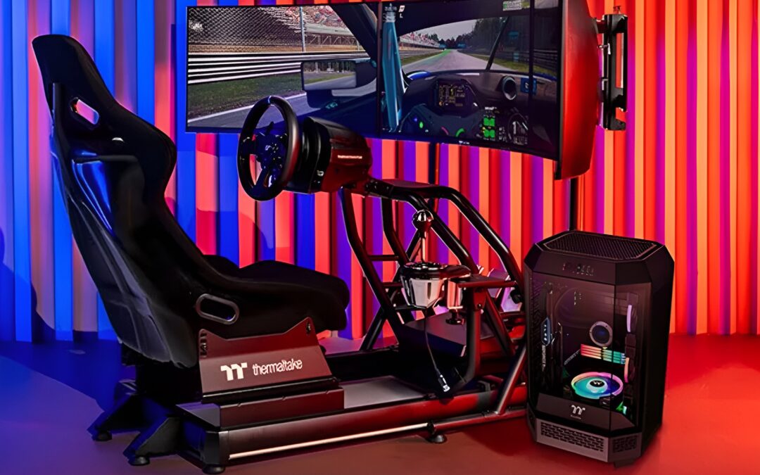 Thermaltake ataca con fuerza en el CES 2025: ¡se presentan el volante de carreras G6 y el sistema de movimiento GM5!