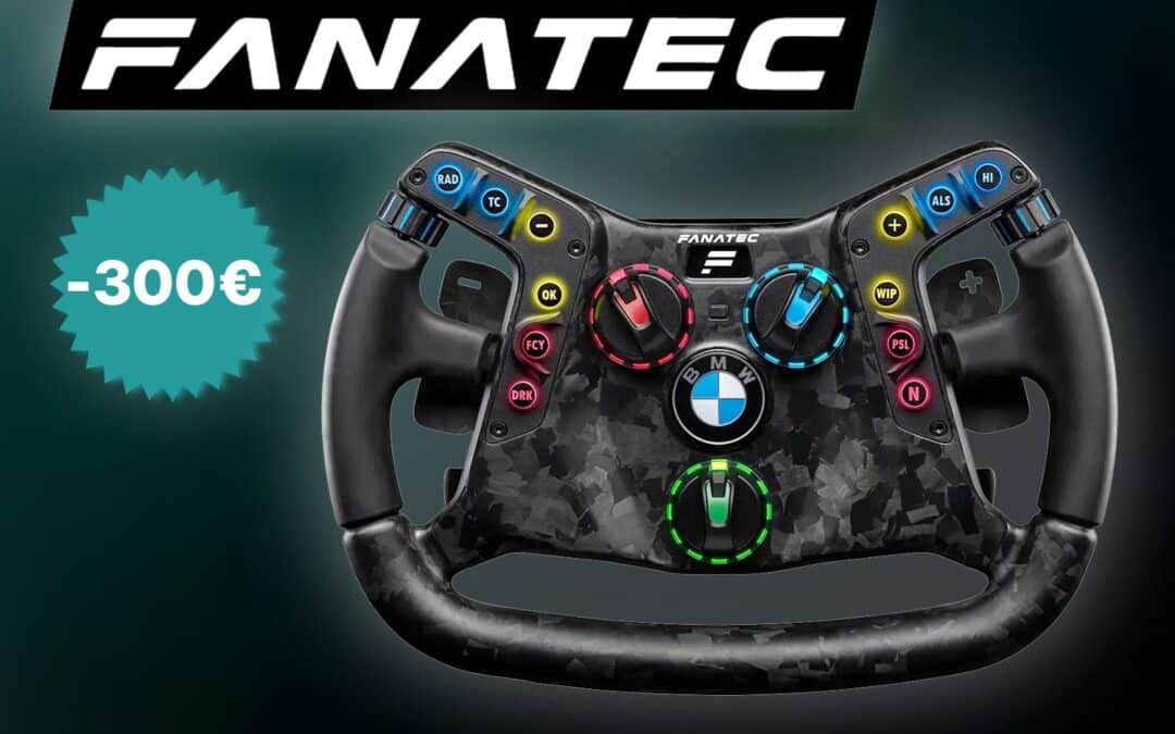 Fanatec Podium BMW M4 GT3: 300 £ de descuento en este legendario volante, ¡oferta limitada!