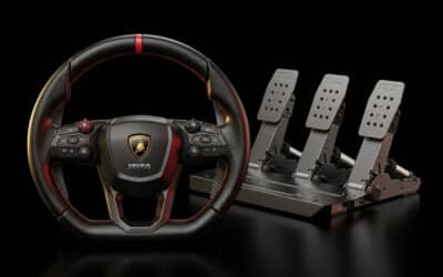 MOZA Racing lanza el volante de carbono oficial Lamborghini Revuelto y las bielas SRP2 Load Cell