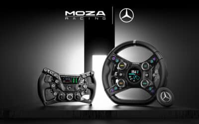 MOZA Gamescom 2026: volantes de Mercedes, Ford, motos de MotoGP e IA